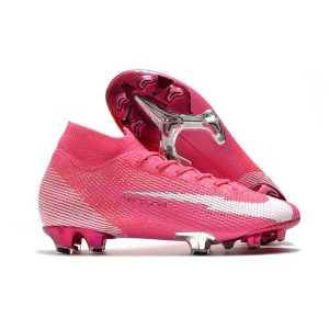 Kopačky Pánské Nike Mercurial Superfly VII Elite FG ACC Mbappé Pink – Pink Bílý Černá